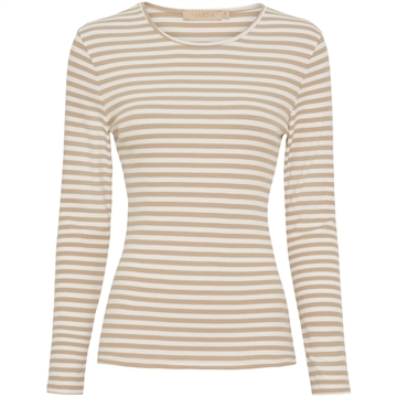 Marta Du Chateau Josiane LS Tee 49066 Beige-Greggio